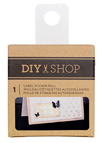 American Crafts DIY Shop 3 Kraft Aufkleber 30 Etiketten/Rolle, Acryl, mehrfarbig von American Crafts