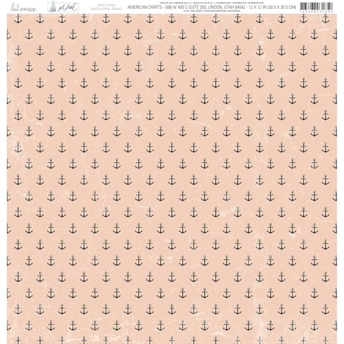 American Crafts Heidi Swapp Set Sail Double-Sided Cardstock 12"X12"-Anchors Away American Crafts Heidi Swapp Set Sail Double-Sided Cardstock 12"X12"-Anchors Away von American Crafts