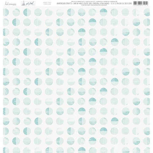 American Crafts Heidi Swapp Set Sail Double-Sided Cardstock 12"X12"-Circles von American Crafts