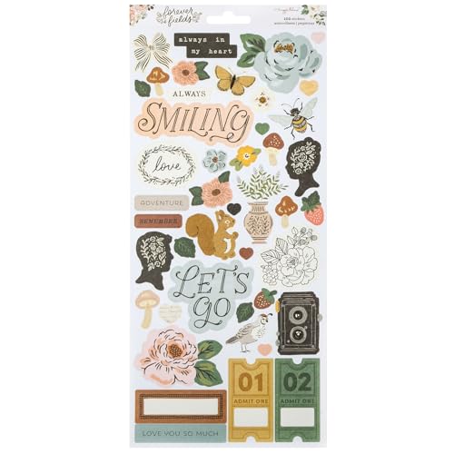 American Crafts Maggie Holmes Forever Fields Cardstock Stickers 6"X12"-102 Pieces von American Crafts