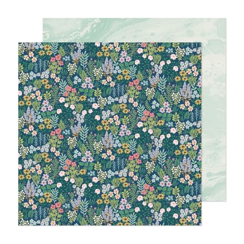 American Crafts Maggie Holmes Woodland Grove Double-Sided Cardstock 12"X12"-Fragrant Fields von American Crafts