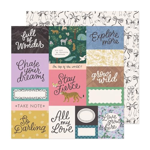 American Crafts Maggie Holmes Woodland Grove Double-Sided Cardstock 12"X12"-Grow Wild von American Crafts