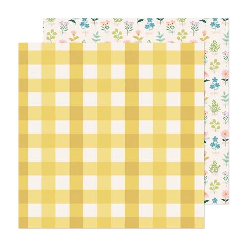 American Crafts Maggie Holmes Woodland Grove Double-Sided Cardstock 12"X12"-Wildflower von American Crafts