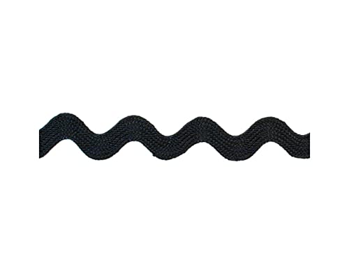 American Crafts RIC-Rac Schleifenband, gewebt, 2,2 x 0,9 m, Schwarz von American Crafts