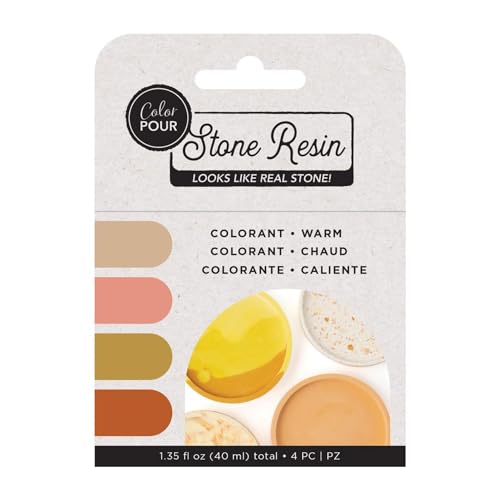 American Crafts Stone Resin Colorant 4/Pkg - Warm von American Crafts