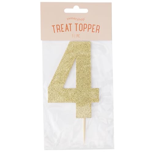 American Crafts Sweetshop Cake Topper-Number 4 von American Crafts