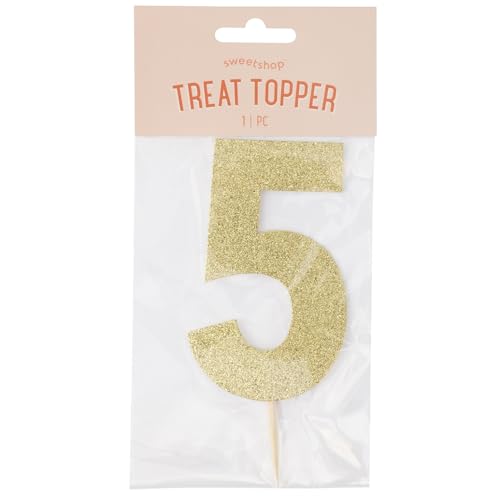 American Crafts Sweetshop Cake Topper-Number 5 von American Crafts