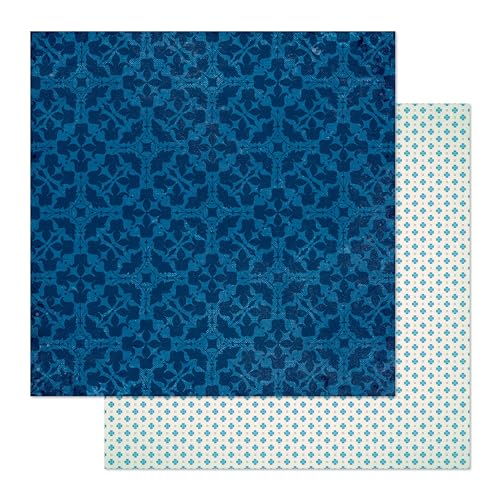 Brighton Double-Sided Cardstock 12"X12"-Royal von American Crafts