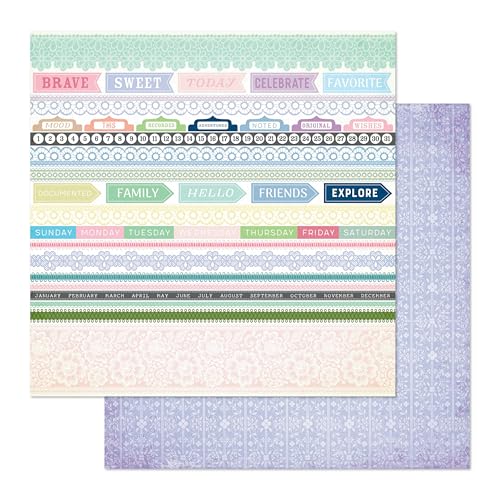 Brighton Double-Sided Cardstock 12"X12"-Trimmings von American Crafts