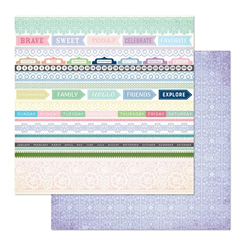 Brighton Double-Sided Cardstock 12"X12"-Trimmings von American Crafts