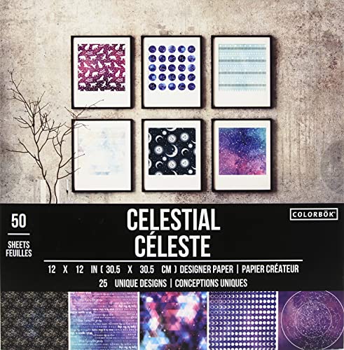 Colorbok Designer Paper 12"X12"-Celestial von American Crafts