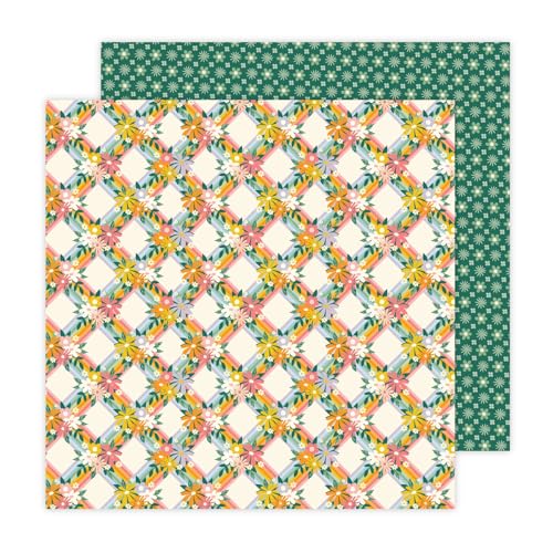 Jen Hadfield Flower Child Double-Sided Cardstock 12"X12"-Best Buds von American Crafts