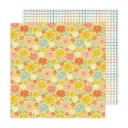 Jen Hadfield Flower Child Double-Sided Cardstock 12"X12"-Can You Dig It von American Crafts