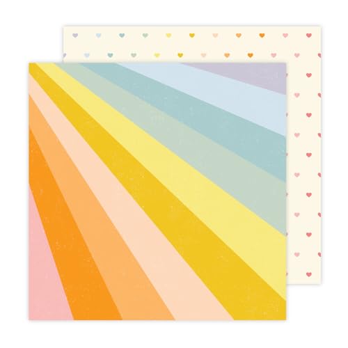 Jen Hadfield Flower Child Double-Sided Cardstock 12"X12"-Retro Rainbow Jen Hadfield Flower Child Double-Sided Cardstock 12"X12"-Retro Rainbow von American Crafts