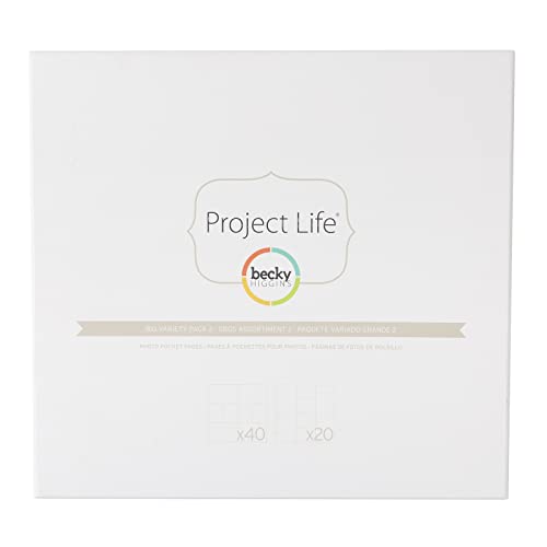 Project Life by Becky Higgins 380002 Project Life Foto-Tasche Seitenschutz, 30 x 30 cm, 2 Stück von American Crafts