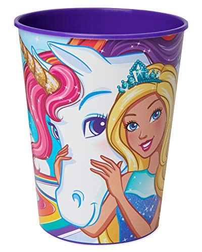 American Greetings Barbie Partyzubehör, Kunststoff-Partybecher, 473 ml, 8 Stück von American Greetings