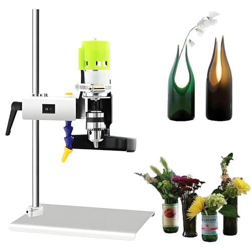 Amhuui Glasflaschenschneider, Elektrischer Weinflaschenschneider, 150W 6000R/Min DIY Rebenflaschenschneider, einstellbare Geschwindigkeit, zum Schleifen, Polieren und Schneiden von Weinflaschen, Glas Amhuui Glasflaschenschneider, Elektrischer Weinflaschenschneider, 150W 6000R/Min DIY Rebenflaschenschneider, einstellbare Geschwindigkeit, zum Schleifen, Polieren und Schneiden von Weinflaschen, Glas von Amhuui