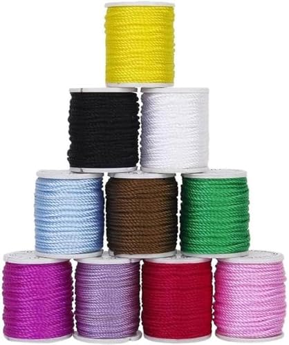 Amlhy 10 Rollen Nylon Perlenfaden Schnur Schnur Tags Seil für DIY Schmuck Chinesische Knoten Kumihimo Herstellung - 1 mm von Amlhy