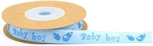 Amlhy 10 m Bänder für Babypartys, Nähkanten, Geschenkstrauß, Wickelseil, Spitze für Bastelarbeiten, Party-Dekoration, Blau von Amlhy