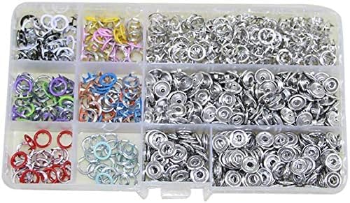 Amlhy Metallknöpfe mit 5 Krallen, hohl, mehrfarbig, Kupfer, Nähzubehör, Dekoration, multifunktionale Knöpfe zum Basteln, Stricken, Scrapbooking, DIY von Amlhy