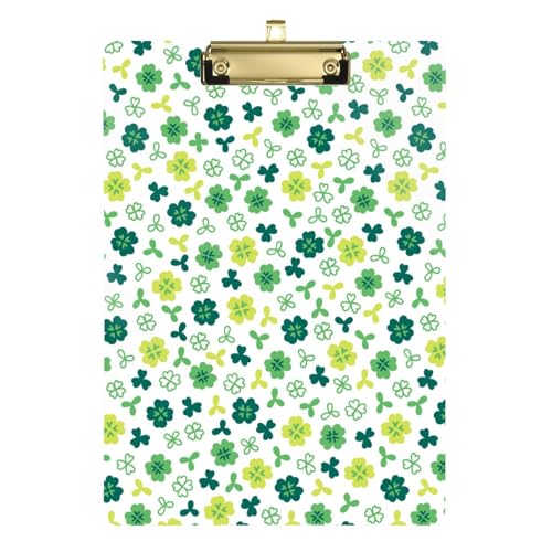 Green Fresh Flower Clip Board Haken Wasserdicht für Trainer Medizin Klassenzimmer Größe 9 x 12 von Amooorous