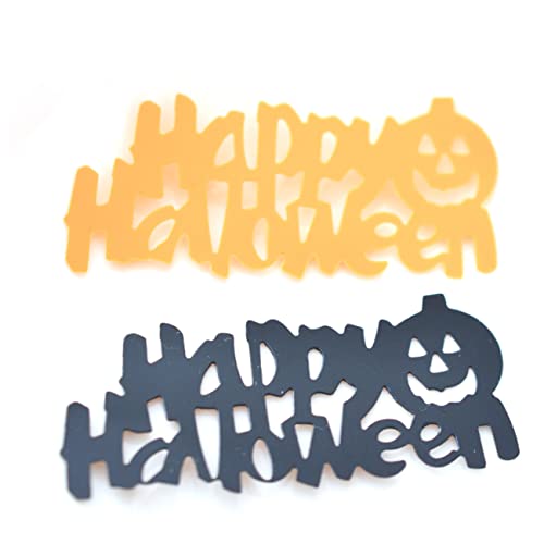 1 Packung Halloween-Dekorationen für Tische Platte Konfetti für Tische Halloween-Babyparty schädel geburtstag dekorationen Halloween-Kürbis halloween party halloween dekoration Amosfun von Amosfun