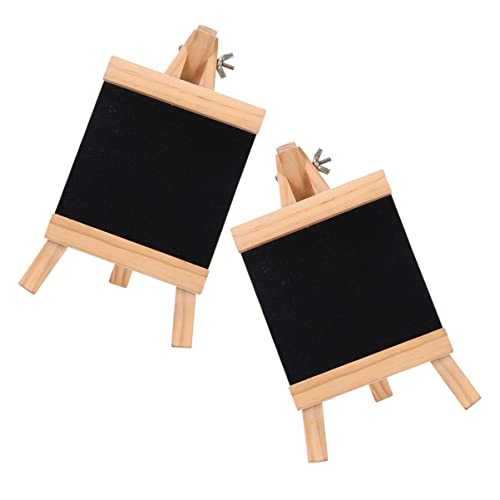 2st Tafel Multifunktionales Messageboard-schild Message-board-ornament Message Board Desktop-nachrichtenbrett Whiteboard-staffelei Nachrichtenversorgung Holz Black Amosfun von Amosfun