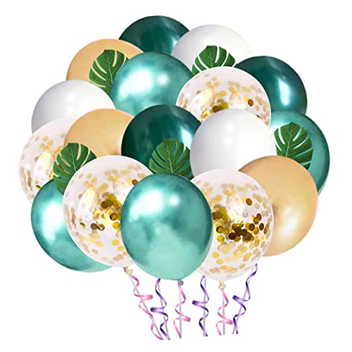 Amosfun 1 Satz Ballonanzug Dschungelballons Zur Babyparty Luftballons Aus Weißgold Luftballons Im Freien Dschungel-themenparty Bogen-kit Hawaii-ornament Bogenballon Hochzeitsballon Plastik von Amosfun