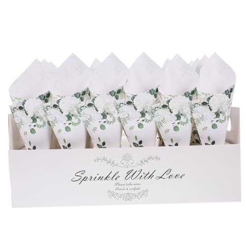 Amosfun 1 Satz Hochzeitspapierprodukte Hohle Konfettihalter Halter Für Getrocknete Blumen Konfetti-halter Aus Papier Konfetti-papierkegel Konfetti-kegeltablett Essen Kraftpapier von Amosfun