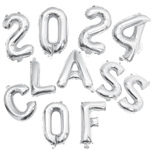 Amosfun 1 Satz Party-Ballon-Set ballon set luftballons set party ballons Ballon glänzen Planetenballons Abschlussdekorationsballons Abschluss-Klassenzimmer-Ornamente Aluminiumfolie Silver von Amosfun