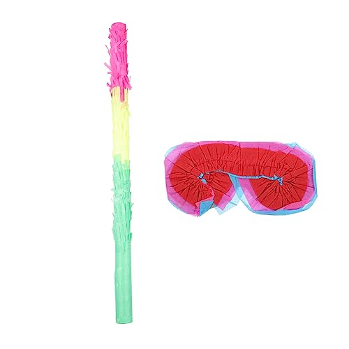 Amosfun 1 Satz Pinata Requisiten Geburtstag Schläger Party Maske Ballettröckchen Bunter Piñata-stick Bunter Pinata-stick Für Lustiger Piñata-stick Papier Colorful von Amosfun