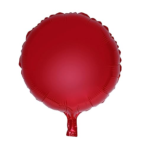 Amosfun 10 Stück 18 Party Folienballons Rund Heliumballon Geburtstag Folienballons Rot von Amosfun