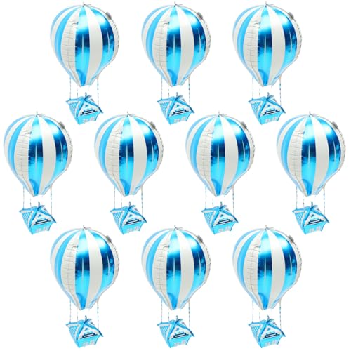 Amosfun Geburtstagsballon Heißluftballon Form Folienballons Kindergeburtstag Party Dekoration Ideal Für Jungen Geburtstagsfeiern Und Festlichkeiten Luftballons Set von Amosfun