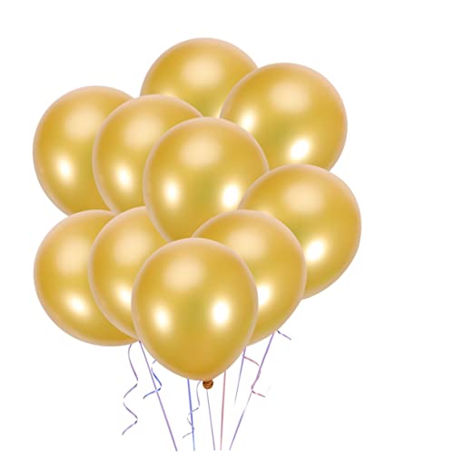 Amosfun 10st Runder Ballon Valentinstag Hängen Ballons Zur Verlobungsfeier Worte Partyballons Valentins-ballon-kit Ballondekorationen Für Die Hochzeit Vorschlagsballons Latexballon Golden von Amosfun