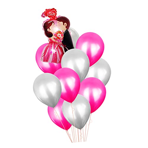 Amosfun 14 Teiliges Set Kreative Gemischte Farbige Latexballons Mit Folienballons Für Hochzeits Geburtstags Und Valentinstagsfeiern Dekorationen Und Bouquets von Amosfun