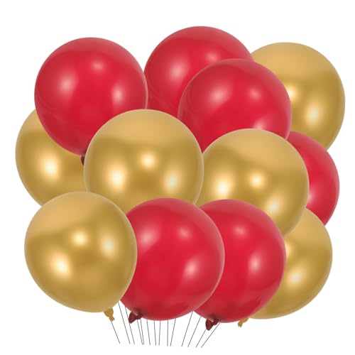 Amosfun Elegante Latexballons Für Hochzeiten Valentinstag Und Feste 100 + 50 Goldene Ideale Partydeko Für Zuhause Und Feiern von Amosfun