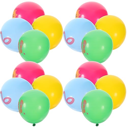 Amosfun 16 Stück Hawaii Ballons Luftballons Luftballons Party Spiralballons Im Hawaii Stil Bausätze Für Abschlussballons Feierballons Fotografie Requisiten Szenenlayout Ballon von Amosfun