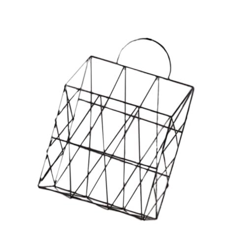 Amosfun 1Stk Aufbewahrungskorb aus Eisen rechnungswesen buchhaltung bilanzierung the accoutant space saver hängendes Regal Verschiedene Behälter Aufbewahrungskorb für Zeitschriften Black von Amosfun