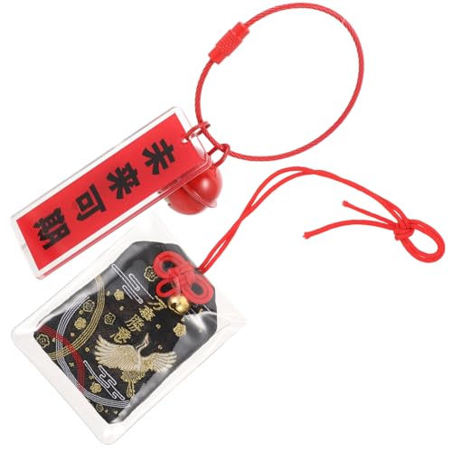 Amosfun 1Stk Tasche Kabel Paillette Taschenzubehör Auto-Ornament feng schutztasche glucksbringer Halskette duftsäckchen japanischer Omamori-Charme Japanisches Papier von Amosfun