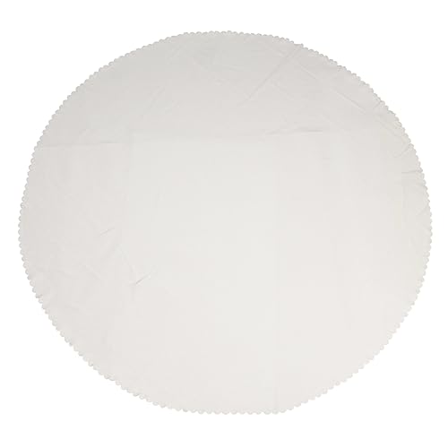 Amosfun 1Stk einfarbige runde Tischdecke Weißes Dekor wasserdichte Tischdecke Round Table Cloth Hochzeit tischdecke Festtischdekoration liefern Tischdecke für Hochzeitsbankett Polyester von Amosfun