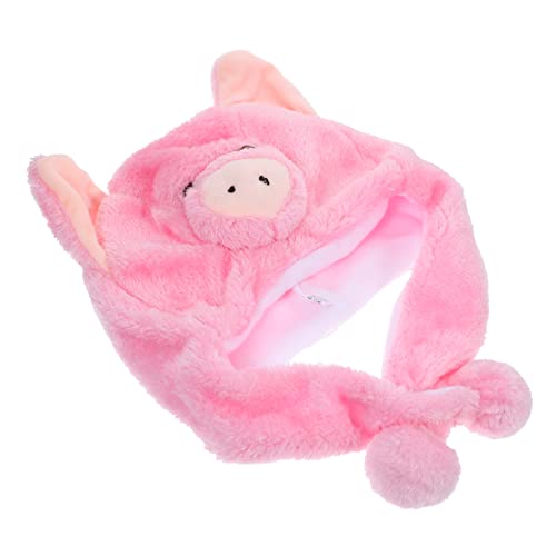 Amosfun 1stk Kuscheltier Hut Outfits Tierischer Cosplay-hut Neuartige Tierhüte Tiere Neuheitenparty Neuheit Hut Kappe Maskerade-partyhut Tierkostüm Hut Hase Plüsch Und Pp Baumwolle Rosa von Amosfun