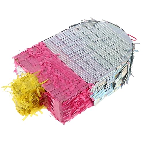 Amosfun 1stk Pinata-spielzeug Pinata-partyzubehör Outdoor-spielzeug Für Kinder Bunte Pinata Große Piñata Partyzubehör Für Kinder Türdekoration Geschlecht Offenbaren Piñata Pinyata Papier von Amosfun