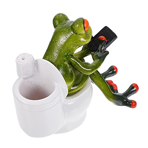 Amosfun 1stk Toilettenstifthalter Aus Kunstharz Frosch Federmäppchen Süß Solar- Besonders Aquariumdekorationen Figur Büroklammer-stifthalter Dekorationen Für Aquarien Neon Bolzen Naturharz von Amosfun