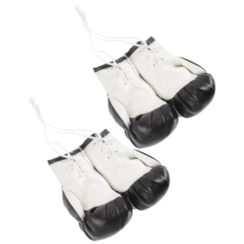 Amosfun 2 Paar Hängende Ornamente Sportgeräte Boxen Handschuhe Kickboxen Taekwondo-sparring-ausrüstung Kette Autodekorationen, Ornamente Schlüsselanhänger Boxausrüstung Kinderboxen Pvc von Amosfun