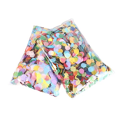 Amosfun 2 Sätze Disc-kopierpapier Konfetti Aus Seidenpapier Runden Konfetti Des Neuen Jahres 2021 Blutendes Seidenpapier Hochzeitsballons Konfetti-kreise Glitzerndes Konfetti Colorful von Amosfun