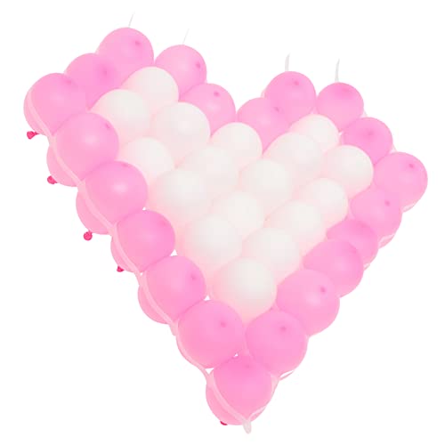 Amosfun 2 Sets Hochzeitsherzballons Hochzeitszeremonie Dekorationen Ballonsäulenständer Kit Folienballons Hochzeitsdekorationen Für Die Zeremonie Rosa Girlande Rustikales Hochzeitsdekor von Amosfun