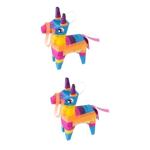 Amosfun 2 Stk Piñata Krippenspielzeug für Kinder Mini- außen spaß confetti Minispielzeug für Kinder Outdoor-Spielset für Kinder Pinata-Spielzeug in Pferdeform Partygeschenk Papier von Amosfun