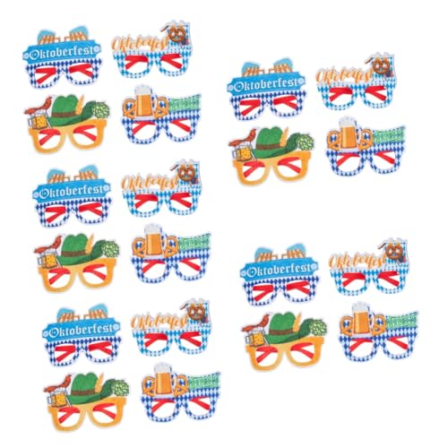 Amosfun 20 Paar Oktoberfest Dekoration Partybrillen Für Das Oktoberfest Telefon Requisiten Partybrille Schicke Brille Gastgeschenke Lustige Kostümbrille Zarte Brille Gefühlt Colorful von Amosfun