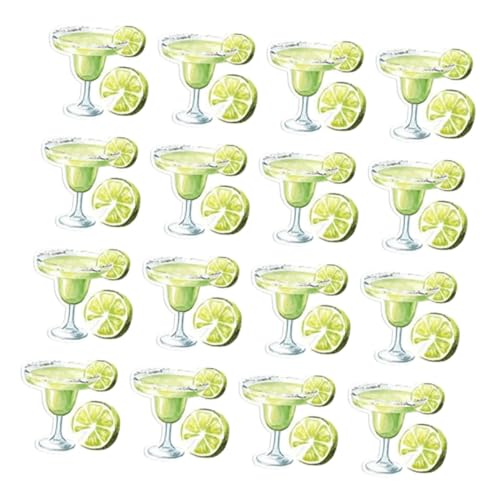 Amosfun Bachelorette Party Karneval Mittelpunkt Tisch Dekorationen Margarita Gläser Konfetti Set von Amosfun