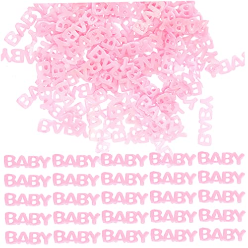 Amosfun 200st Konfetti Zur Taufe Streuen Sie Konfetti Für Die Babyparty Tischdecke Zum Aufdecken Des Geschlechts Babyparty Konfetti Party Dekoratives Konfetti Tischkonfetti Harz Rosa von Amosfun